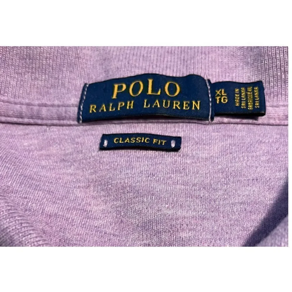 Polo by Ralph Lauren Men's S/S Classic Fit in Heather Purple Like New Size XL
